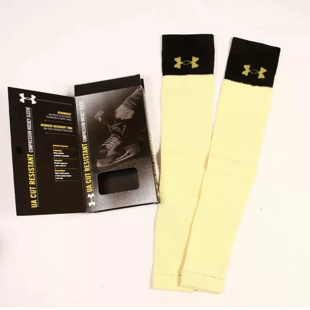 Under Armour Adult Hockey Level 4 Cut Resist Compression Sleeve Set NWT Large